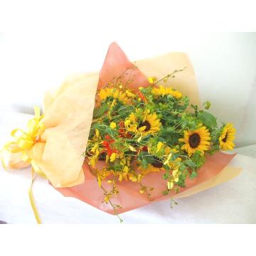 ヒマワリの花束　父の日　プレゼント