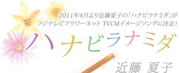 2011�N4�����ߓ��Ďq�́u�n�i�r���i�~�_�v��
�t�W�e���r�t�����[�l�b�g TVCM�C���[�W�\���O�Ɍ���I