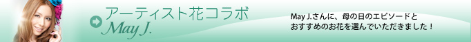 アーティスト花コラボ May J