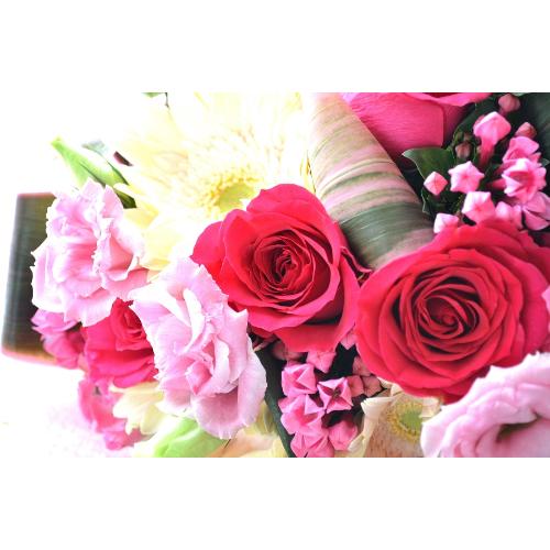 大人のブーケ　DropPink　（バラとガーベラの花束）ピンク系　誕生日、結婚記念日、お祝い、送別、発表会、敬老の日4