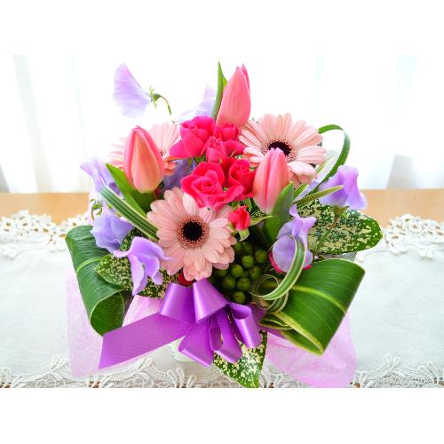 �L���[�g�ȃA�����W�@PinkPurple�@�i�`���[���b�v�̃t�����[�A�����W�������g�j�s���N�n4