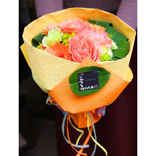 やっぱり薔薇！「オレンジローズ・ブーケM」2