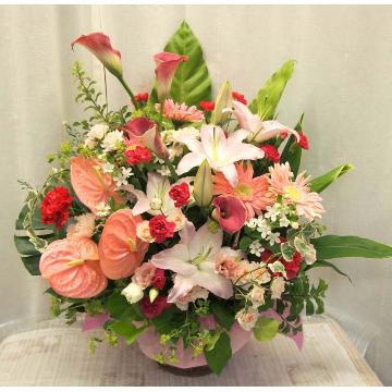 ＜フジテレビフラワーネット＞ 360℃どこから見てもかわいい豪華なアレンジ♪