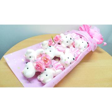 ＜フジテレビフラワーネット＞ 100輪のバラ☆シャボンフラワーハートBOX/LEDライト付き