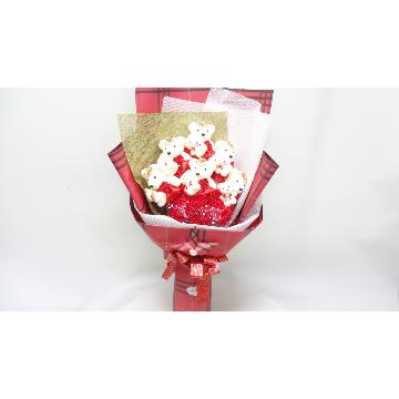 ＜フジテレビフラワーネット＞ 50輪のバラ☆シャボンフラワーハートBOX/LEDライト付き