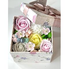 【シャボンフラワー】花のかたちの石けん：フラワーBOX