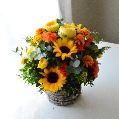 ヒマワリのナチュラルアレンジ