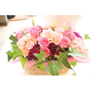 ＜フジテレビフラワーネット＞ お花のプレゼントに迷ったらエレガントな色使い「グラシア」Ａ−２０画像