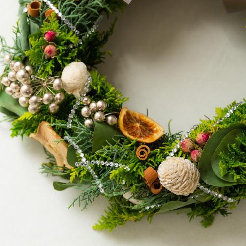 | HIWi jt̍YtbV[XuJoyful Fresh Green X'mas Wreathv6