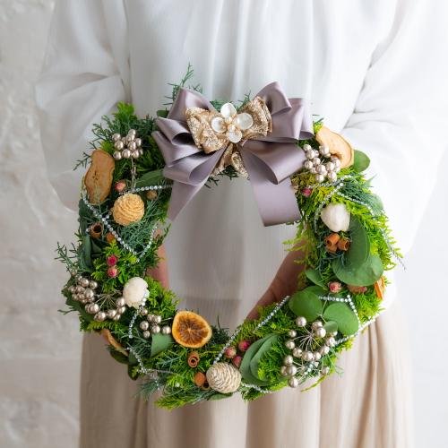 | HIWi jt̍YtbV[XuJoyful Fresh Green X'mas Wreathv7