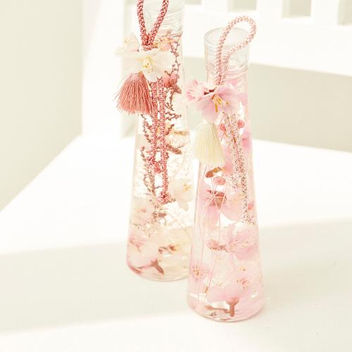 桜のハーバリウム【ピンク＆サーモンピンク２個セット】」| 花屋「フジ 