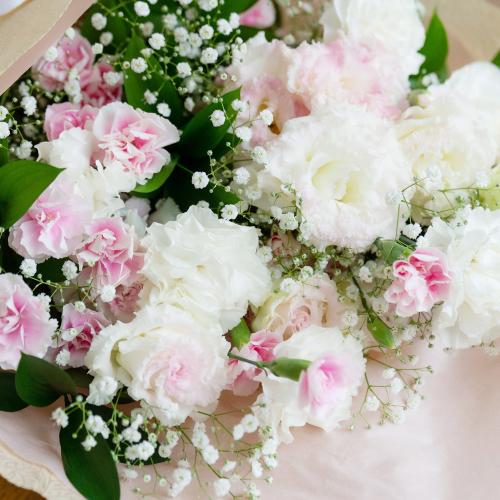 お供え花束「一対　ホワイト＆ピンク」3