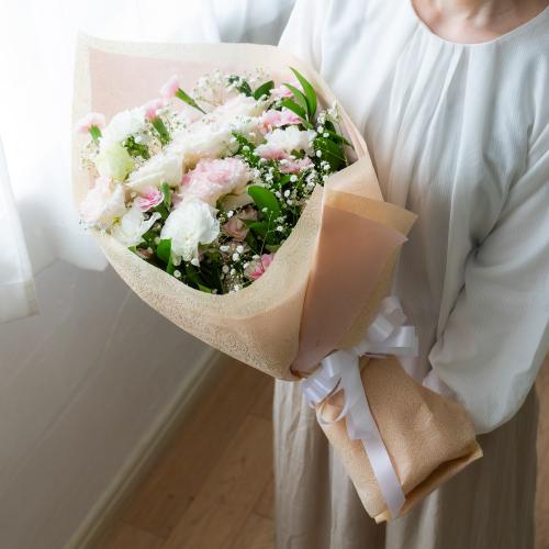 お供え花束「一対　ホワイト＆ピンク」7