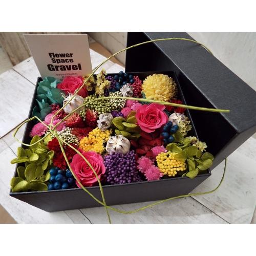 ｇｒａｖｅｌオリジナルbox２ 花屋 Flower Space Gravel札幌駅前店 のオリジナル商品 フラワーギフトはプロのお花屋さんにおまかせ フジテレビフラワーネット
