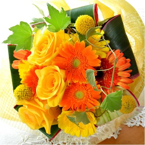 キュートなブーケ YellowHarmony (バラの花束)イエロー キュートなブーケ YellowHarmony (バラの花束)イエロー
