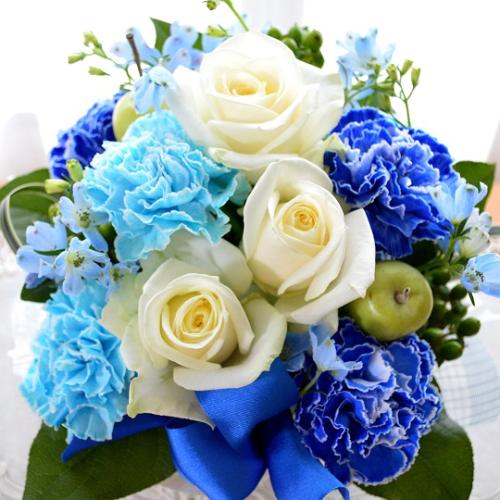 青いカーネーション　ホワイト ブルーカーネーション