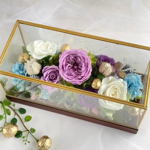 プリザーブドフラワー グレース ガラスフレーム」| 花屋「Apertio