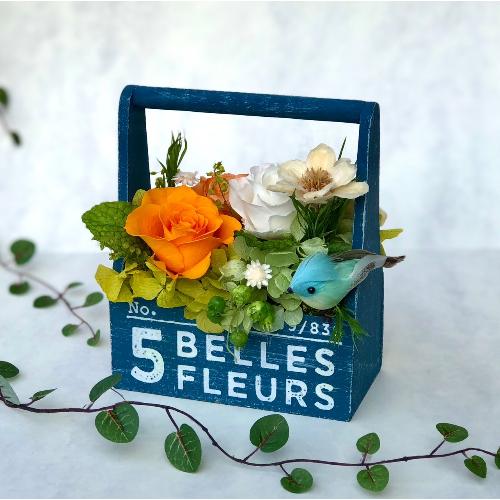 プリザーブドフラワー コンテナアレンジ」| 花屋「Apertio Floris