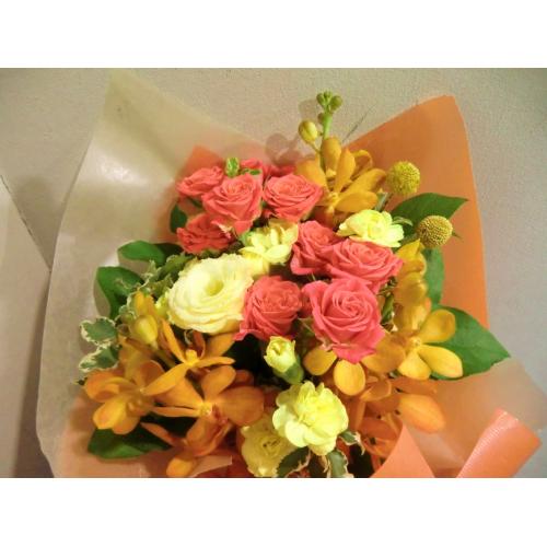 オレンジ色のビタミンFlower☆」」| 花屋「Jardin Clair(ｼﾞｬﾙﾀﾞﾝｸﾚｰﾙ