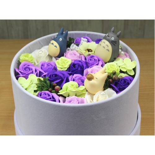 トトロ大中小 エレガントBOX 紫」| 花屋「フローリスト萬」の