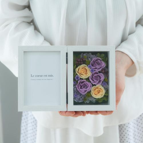 No.389 写真立てハンドメイド フラワー お花 結婚式 フォトフレーム No  