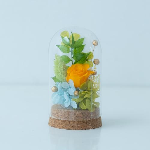 お供えプリザーブドフラワー「風山吹（かぜやまぶき）」」| 花屋「フジ