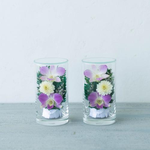 紫地　型染め付け下げ　花　保管品 紫地型染め付け下げ花保管品