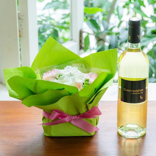 フランスの白ワインとフラワーアレンジメントのギフトセット 花屋 フジテレビフラワーネット のオリジナル商品 フラワーギフトはプロのお花屋さんにおまかせ フジテレビフラワーネット フランスの白ワインとフラワーアレンジメントのギフトセット 花屋 フジテレビフラワーネット のオリジナル商品 フラワーギフトはプロのお花屋さんにおまかせ フジテレビフラワーネット