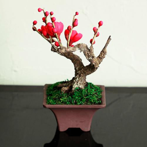 クラフト盆栽「梅」」| 花屋「フジテレビフラワーネット」のオリジナル